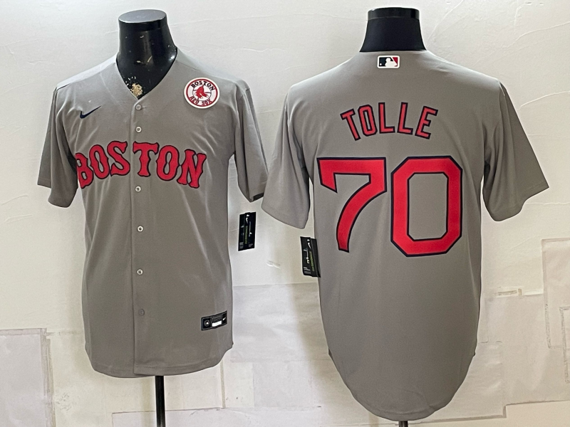 2026 Men Boston Red Sox #70 Tolle grey Nike MLB Jersey 0816002